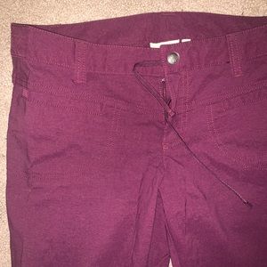 Athlete Fitted Flare Pants Purple Size 6 Hiking